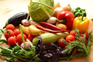 Vegetais e temperos maravilhosos , saborosos e cultivados sem agrotóxicos